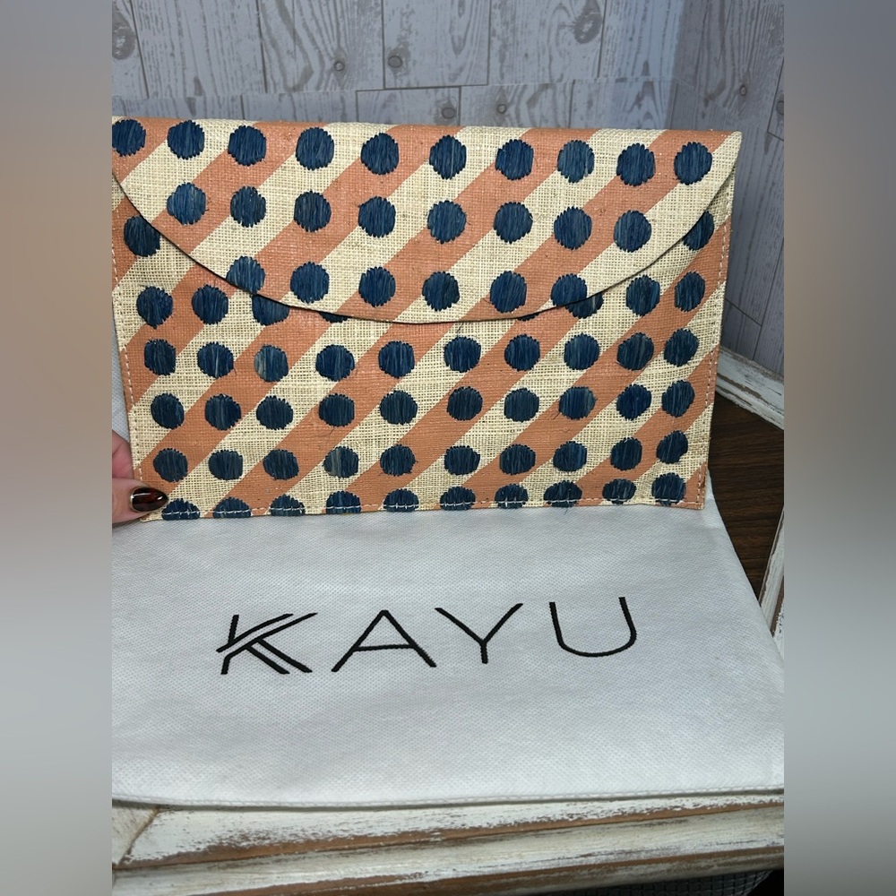 NWT Kayu Polka Dot Clutch